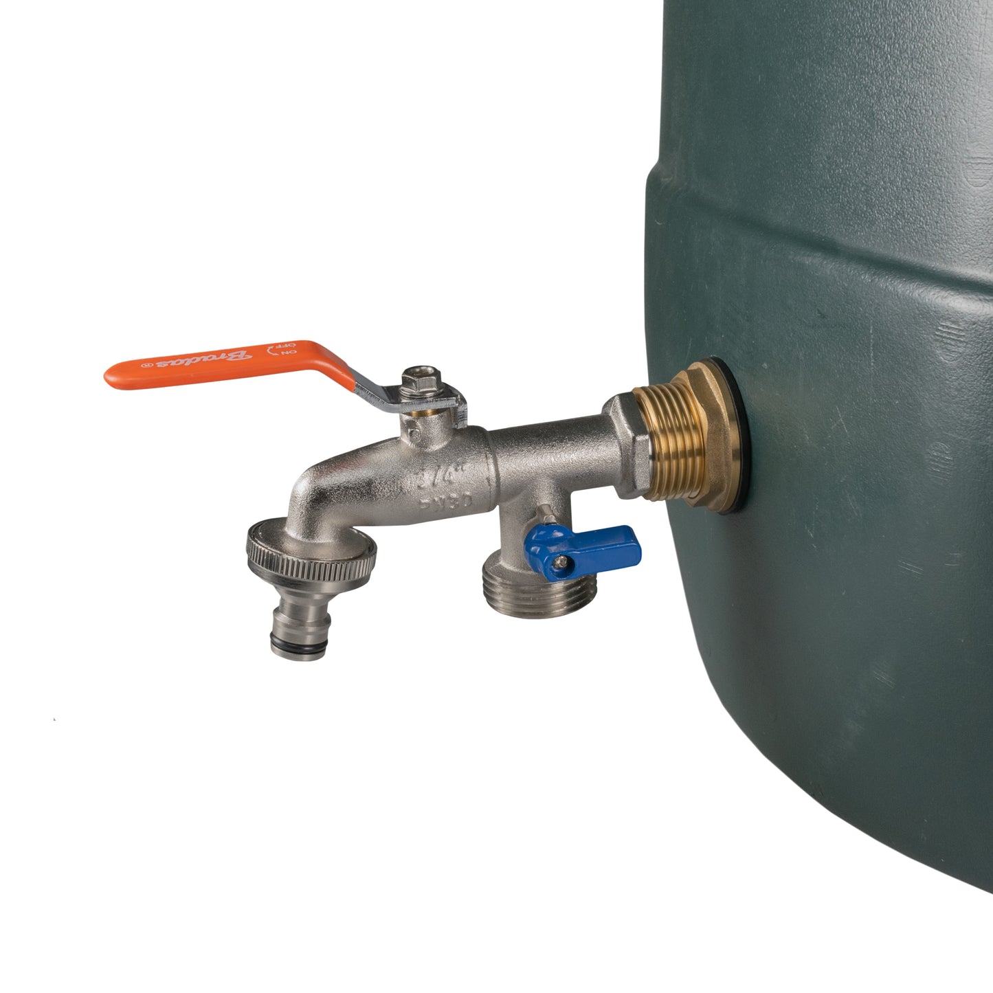 Water Butt Brass Kit 1" with Double Tap