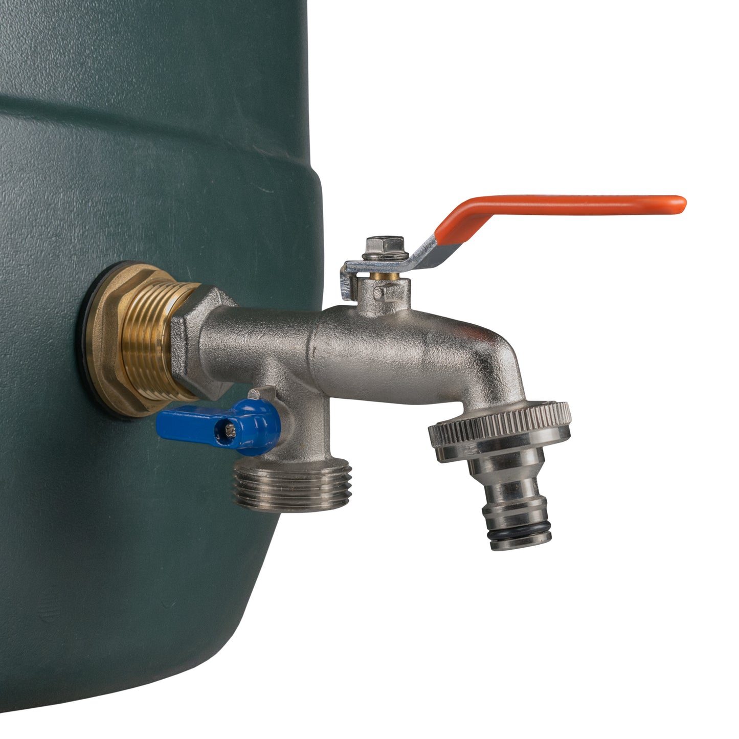 Water Butt Brass Kit 1" with Double Tap