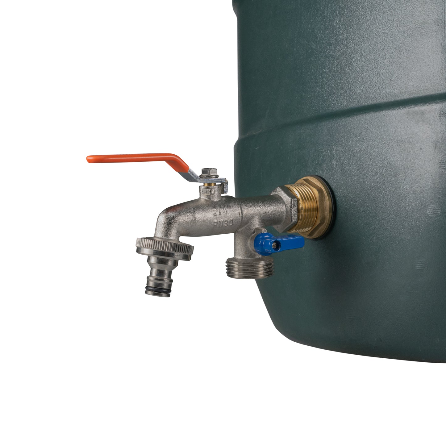 Water Butt Brass Kit 1" with Double Tap