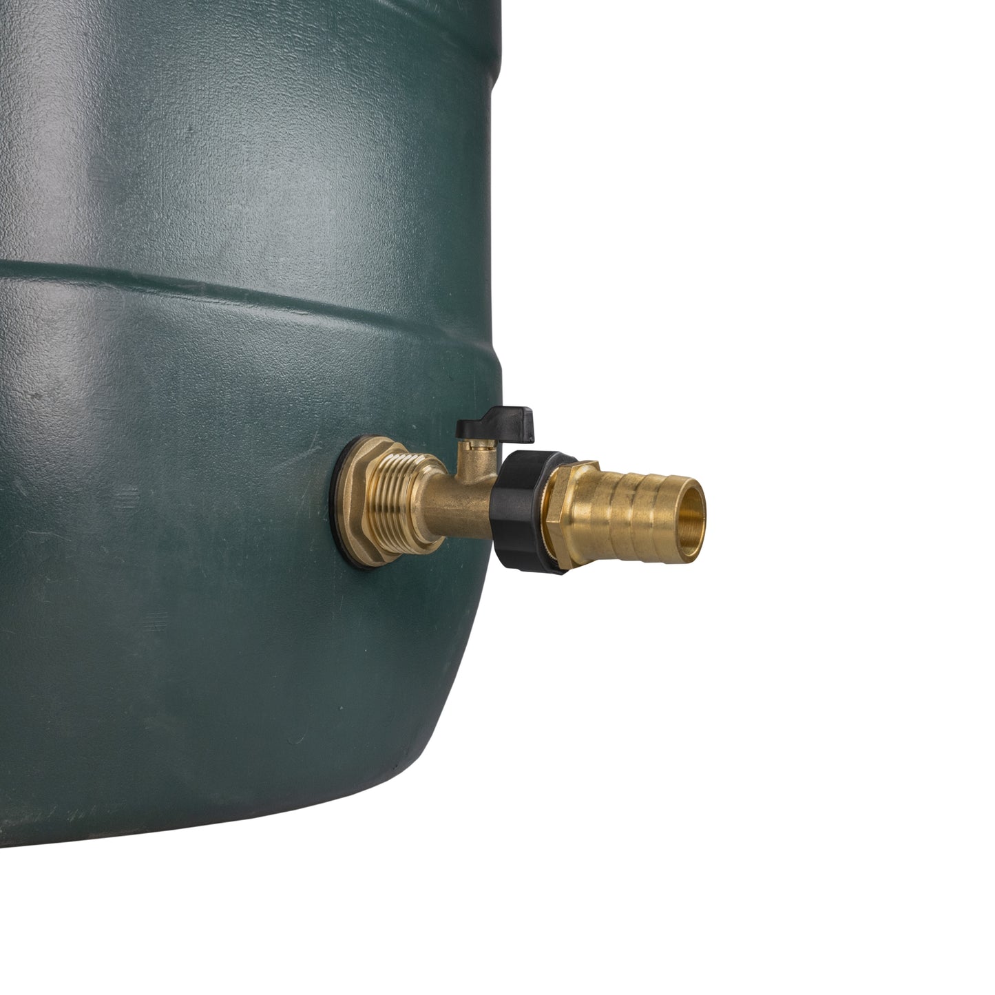 Water Butt Brass Kit 1" with Brass Valve + 25mm Barb and Drill Bit