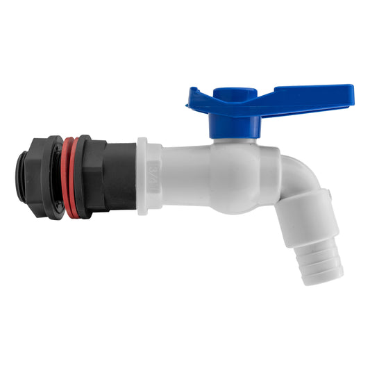 Water Butt Kit 3/4" with White PVC Tap