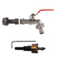 Water Butt Extension Kit 1/2" with Quick Connect Lever Tap and Drill Bit
