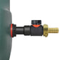 Water Butt Extension Kit 3/4" with In-Line Valve + Brass 1/2" Barb and Drill Bit