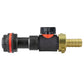 Water Butt Extension Kit 3/4" with In-Line Valve + Brass 1/2" Barb and Drill Bit