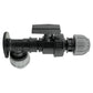 Wall Flange Kit 25mm MDPE + Large Plastic Valve & 25mm MDPE Straight