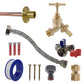 Brass Barbed Bib Tap STANDARD Connection Kit