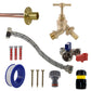 Brass Barbed Bib Tap STANDARD Connection Kit