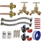 Brass Quick Connect Bib Tap STANDARD Connection Kit x2