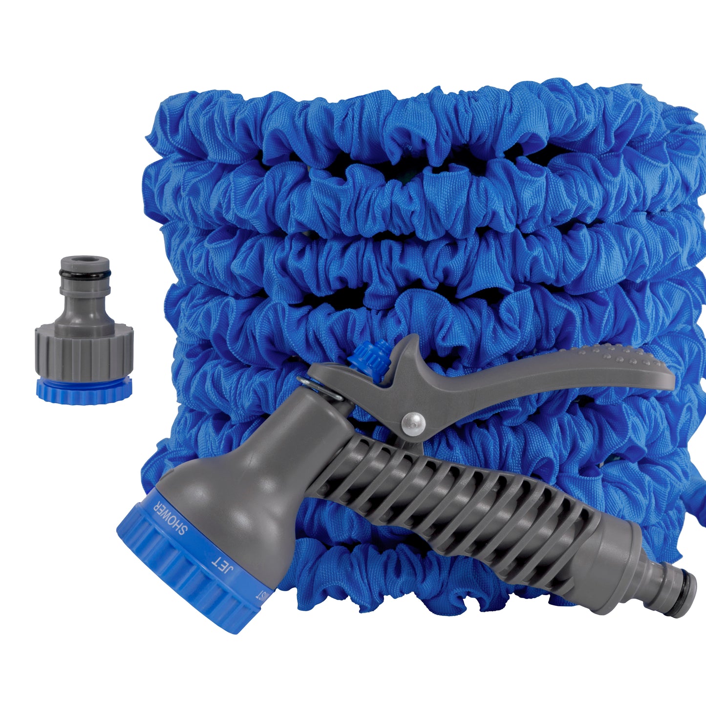 Expanding Trick Hose 5m - 15m Blue