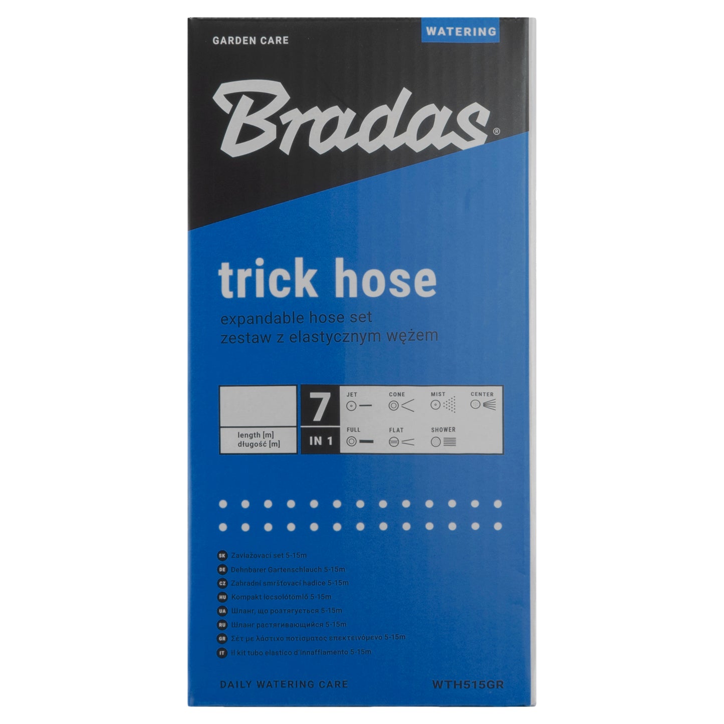 Expanding Trick Hose 5m - 15m Blue