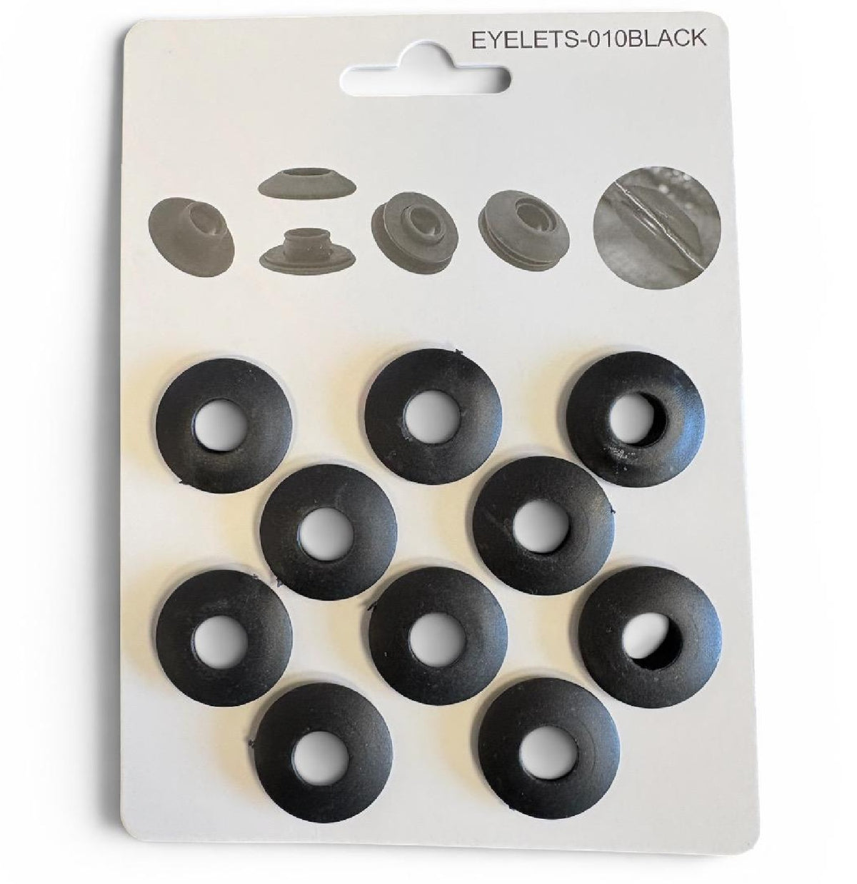 Tarpaulin 90GSM Green with 10 x Clip-On Eyelets Black
