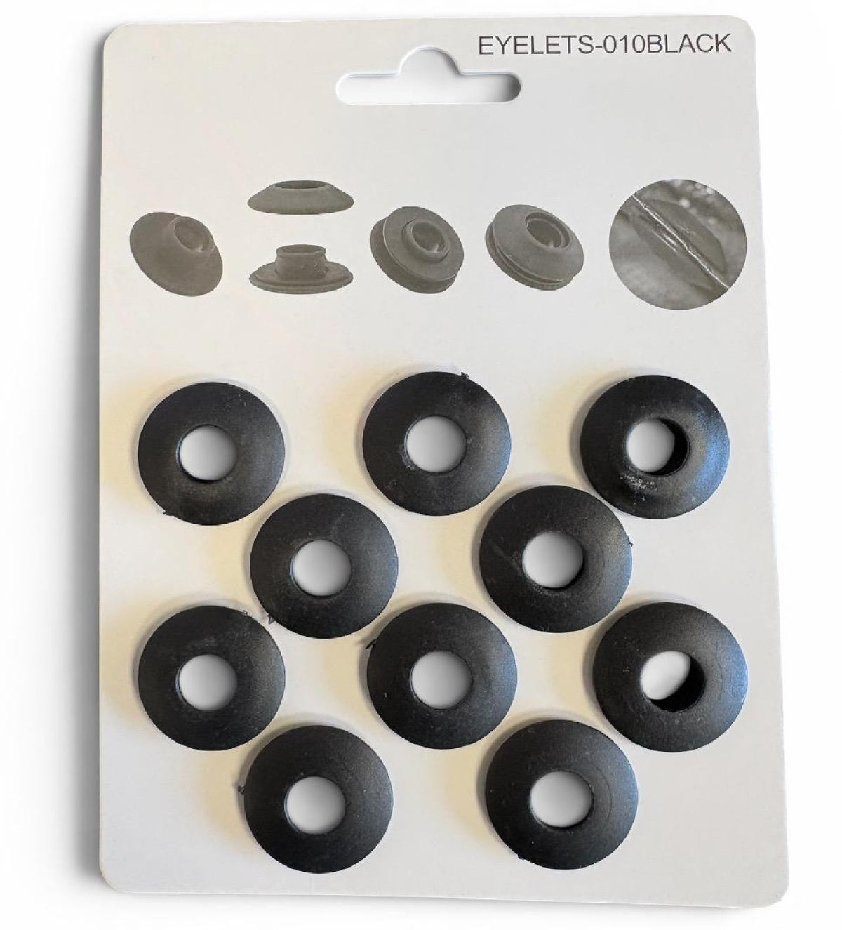 Tarpaulin 90GSM Green with 10 x Clip-On Eyelets Black