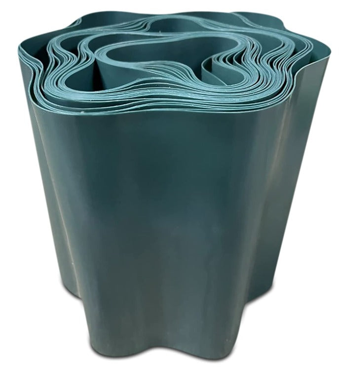 X001S36861 x24, Enhance Your Garden Design with 9 Metres, Green Flexible Plastic Lawn Edging - Durable, Weatherproof, and Frost-Resistant! 15cm Height. Set by MYPURECORE