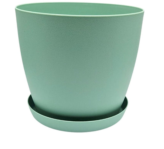X0028KA4ZJx1, Please pack as singe unit 20cm green matt with saucer - NOT Glossy -Matt please