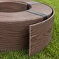 Lawn Edging Heavy Duty Wood Effect 78mm High, 2.8mm Thick, 10 Metre Roll