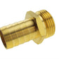 Ball Valve Lever 3/4" BSPF with 1 x Geka Type Claw Outlet and 1 x 19mm Barb Outlet