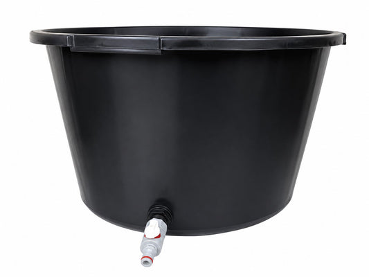 90L Round Tub with Drain Valve