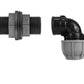 Water Butt Connector with Nut & Washer 3/4" BSPM + MDPE Elbow 32mm