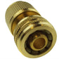 3 Way Male Snap-On Connector Brass with Valves and 3 x Brass Female Hose Connectors