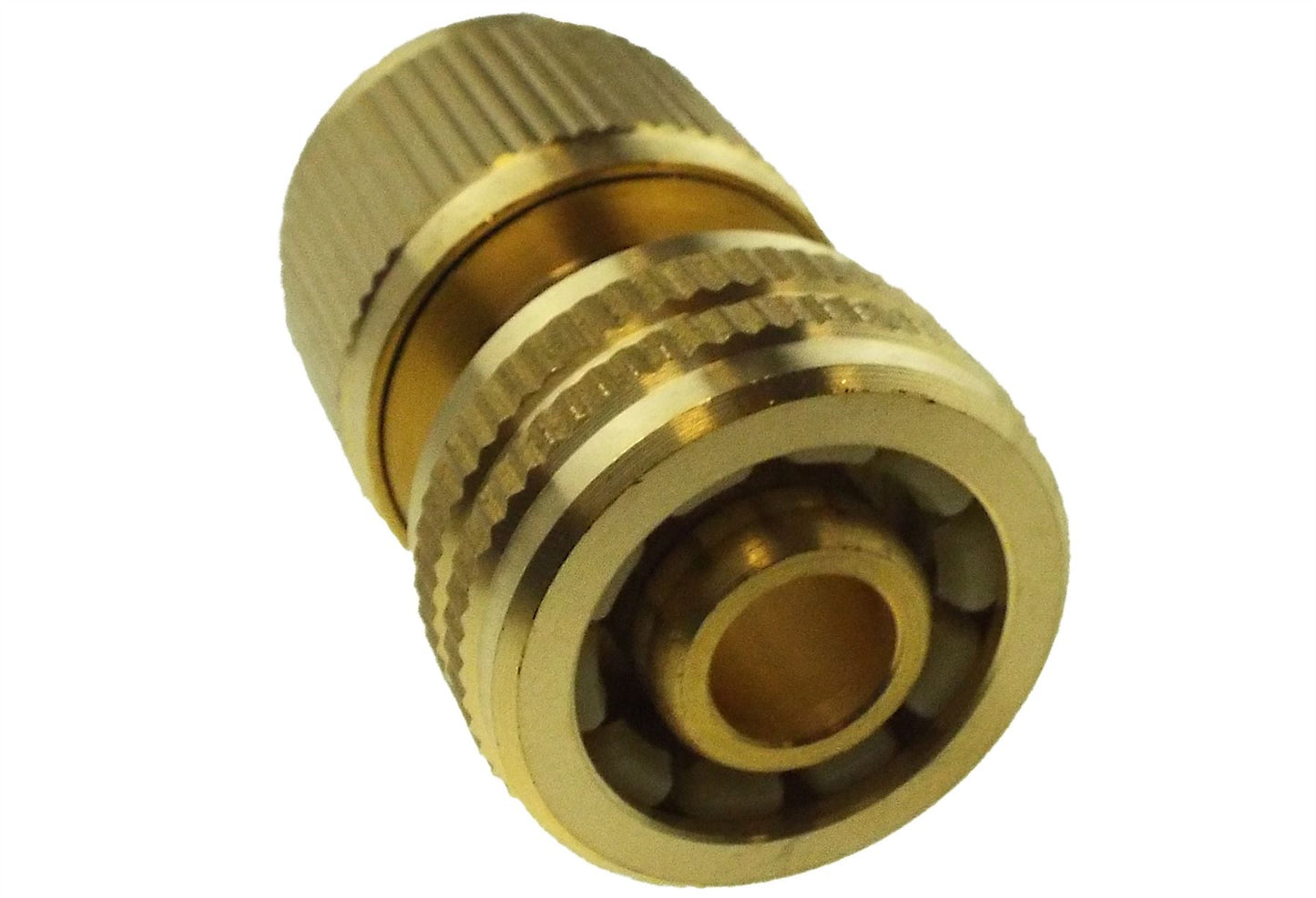 3 Way Male Snap-On Connector Brass with Valves and 3 x Brass Female Hose Connectors