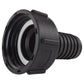 IBC 2" S60X6 Thread Valve with S60X6 to 1.5" Hose Tail