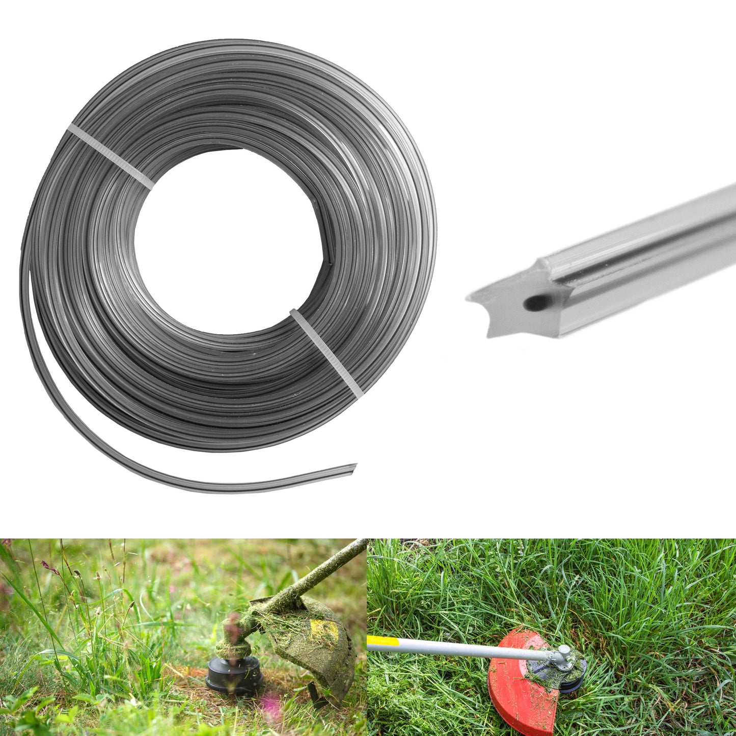Strimmer Line Dual Black Star 2mm x 15m
