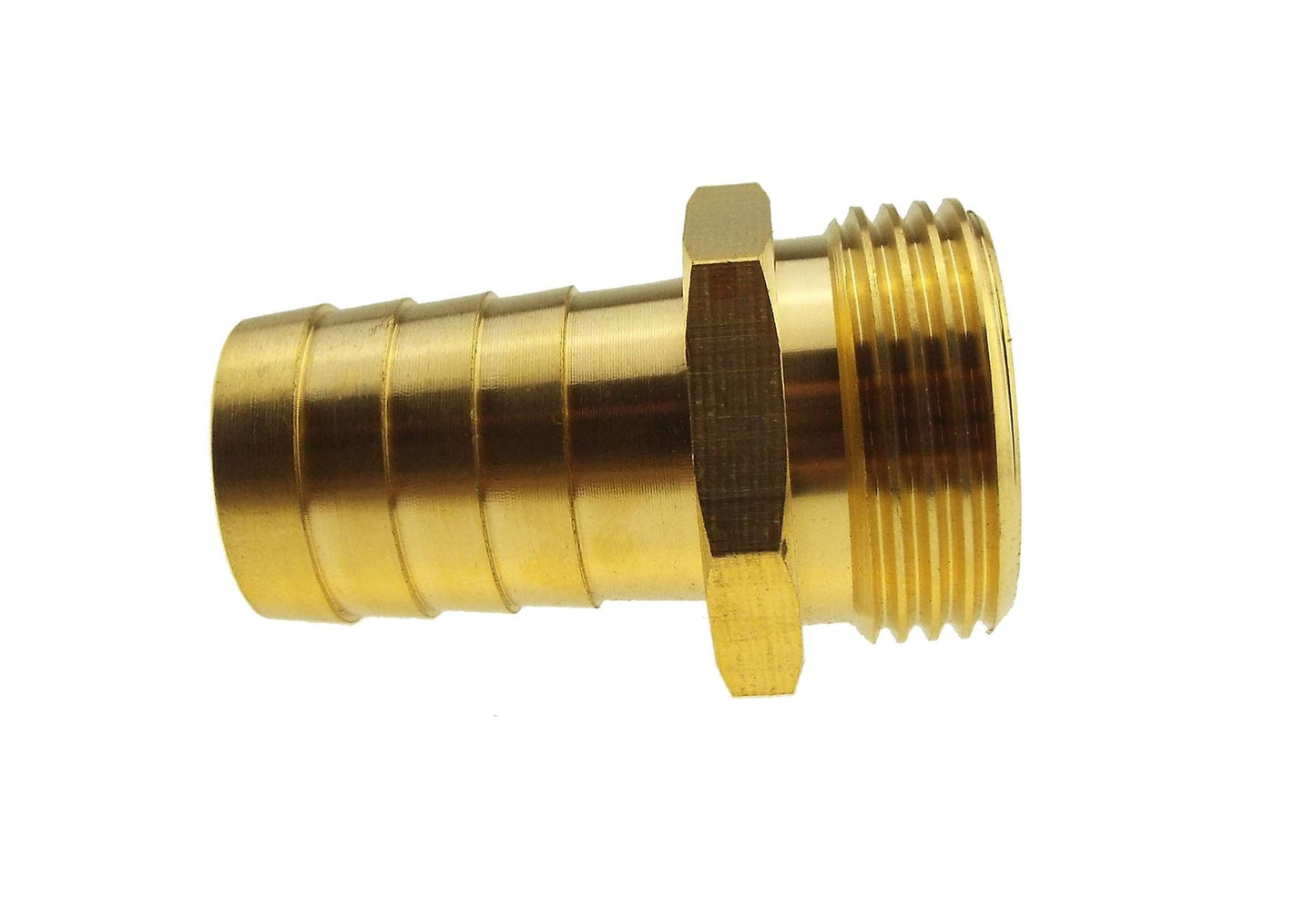 Butterfly Bib Valve 1" BSPF-F with 2 x Brass Straight 25mm Barbed Fittings