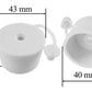 Demijohn Rubber Bung KZ 43 With Cap
