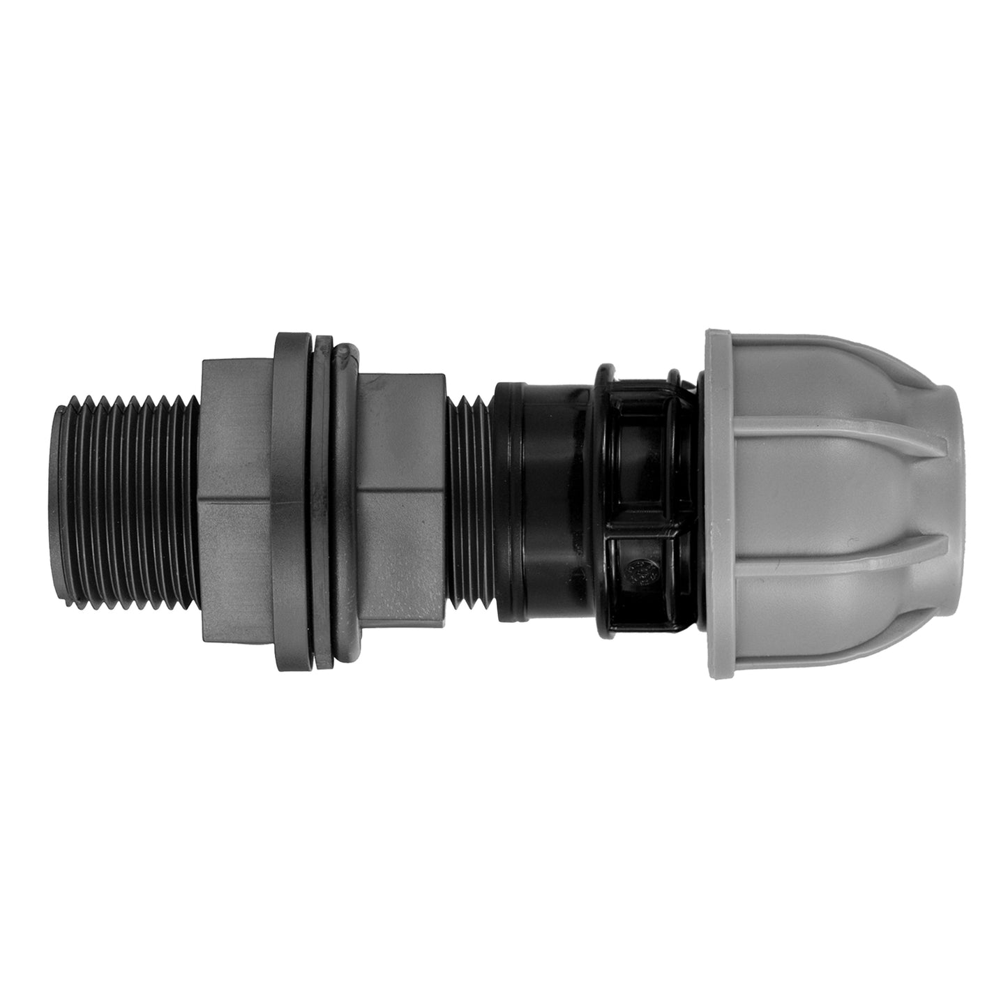 1” BSP Water Butt Fitting with 32mm MDPE Straight