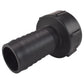 IBC 2" S60X6 Thread Valve with S60X6 to 1.5" Hose Tail