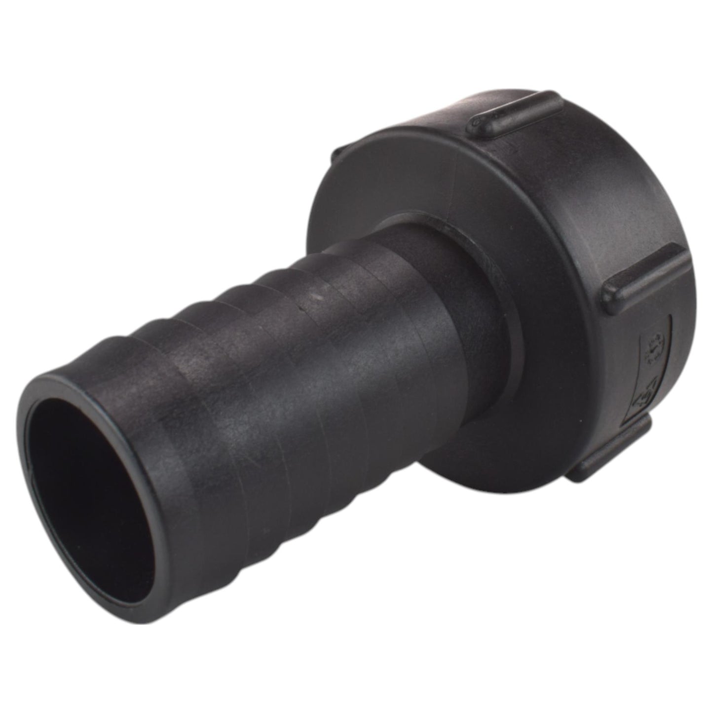 IBC 2" S60X6 Thread Valve with S60X6 to 1.5" Hose Tail
