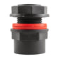 Water Butt Connector 1" BSP with Garden Lever Tap with Geka Type Claw and 3/4" Hose Barb Connector