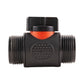 25mm MDPE Wall Flange + Valve + 3/4" BSPF to Micro 4mm Barb Connector