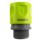 2-Way Tap Connector with 2 x Hose Connectors and 1 x Click-Lock Quick Connection (Lime)