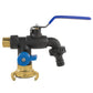 Garden Double Blue/Black Lever Tap + Geka Type Claw Outlet