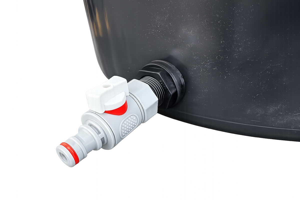 90L Round Tub with Drain Valve
