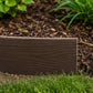 Lawn Edging Heavy Duty Wood Effect 78mm High, 2.8mm Thick, 10 Metre Roll