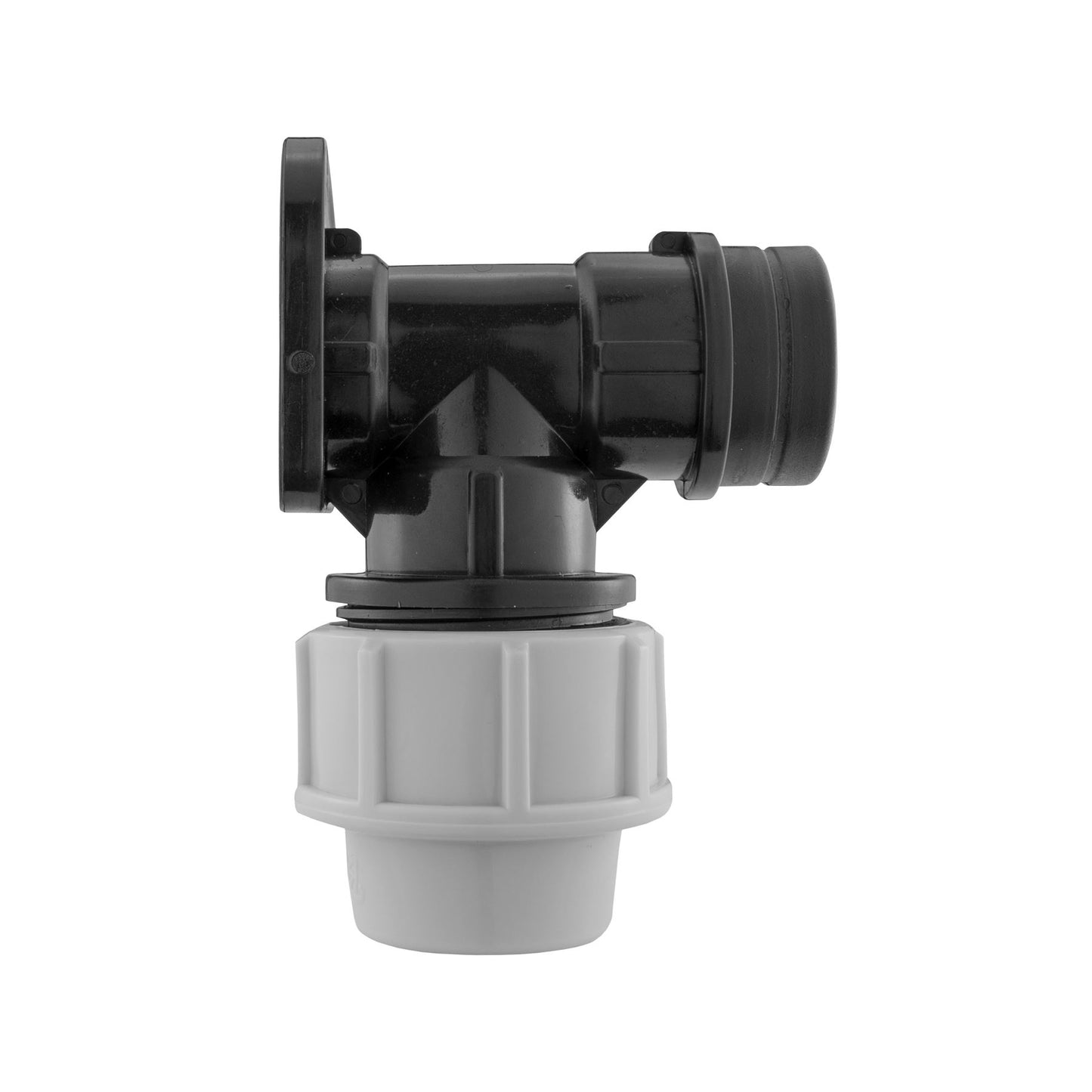 MDPE Wall Flange 25mm + 3/4” Blue Standard Lever Tap