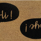 Doormat 60cm x 40cm - 'Hi! Bye!'