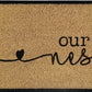 Doormat 60cm x 40cm - 'Our Nest'