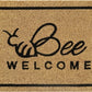 Doormat 60cm x 40cm - 'Bee Welcome'
