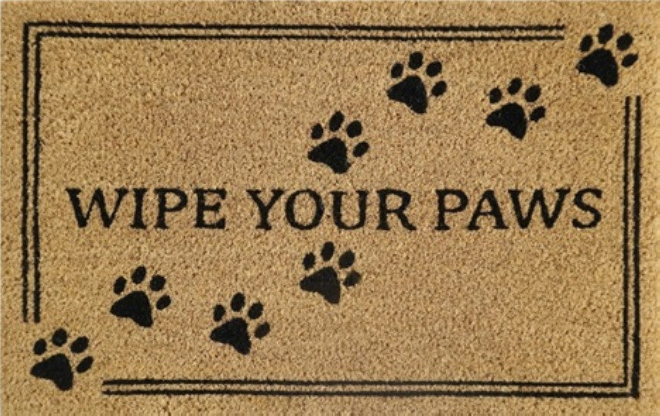 Doormat 60cm x 40cm - 'Wipe Your Paws'