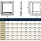 Access Panel Door PP, White 150mm x 150mm