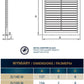 Louvre Vent  D/235W 235mm X 235mm with Fly Screen