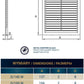 Louvre Vent  D/195W 195mm X 195mm with Fly Screen