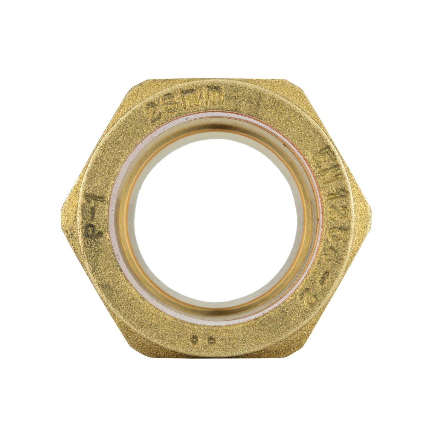 Ball Valve Lever 1" BSPF with Brass Compression 28mm Outlets