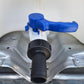 IBC 2" S60X6 Thread Valve with S60X6 to 1.5" Hose Tail