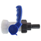 IBC 2" S60X6 Thread Valve with S60X6 to 1" Hose Tail
