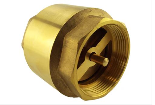 1/2” BSP Brass Nickel-Plated Lever Valve with Brass Spring Check Valve