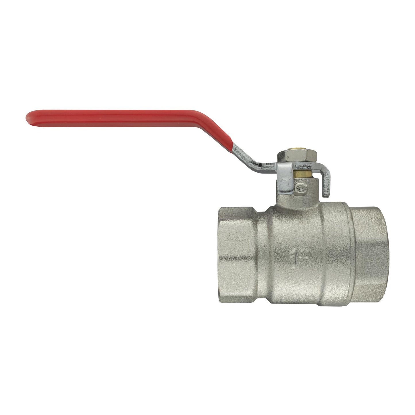 Ball Valve Lever 1" BSPF with 1 x Geka Type Claw Outlet and 1 x 32mm Barb Outlet